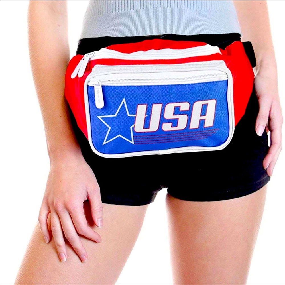 USA Fanny Pack 4th of July Fanny Pack Bum Bag Crossbody